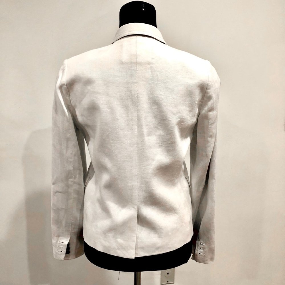 JCrew Factory | White Linen Blazer - Picture 2 of 5